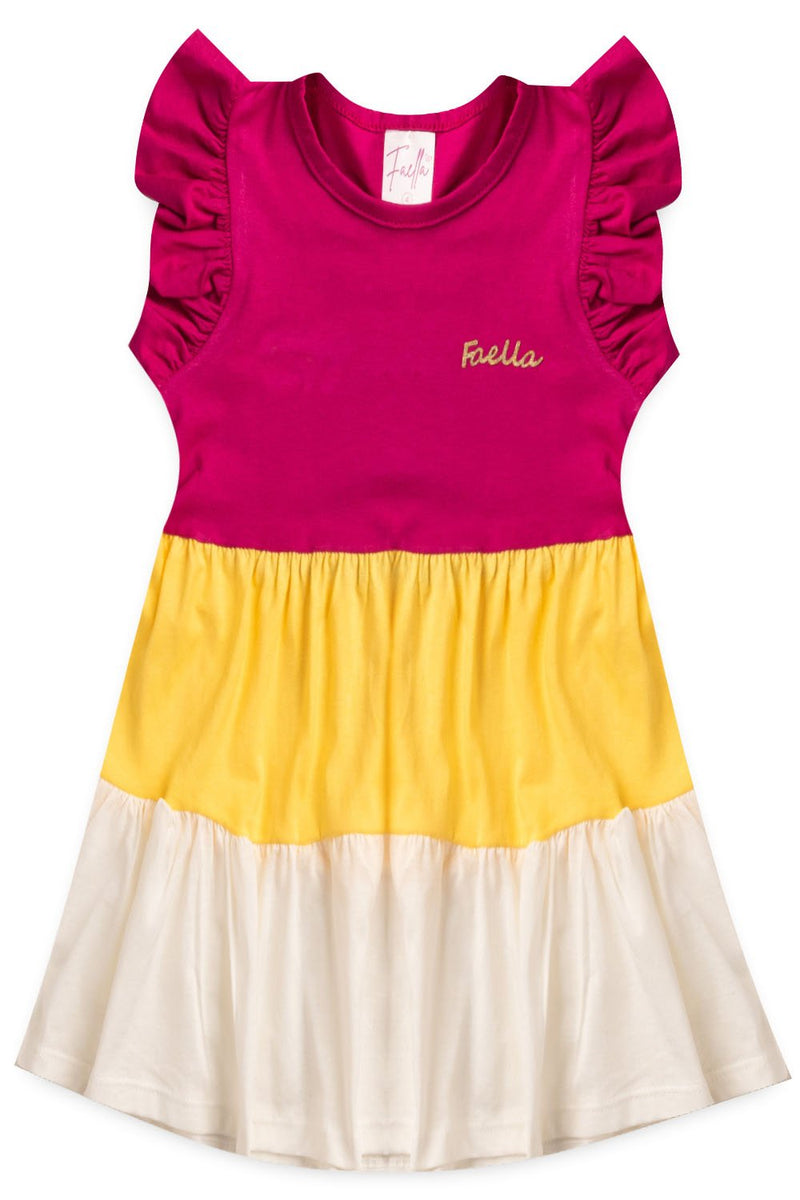 Vestido Infantil Verão Feminino Três Marias - Pink