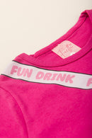 Vestido Infantil Verão Feminino Fun Drink - Pink