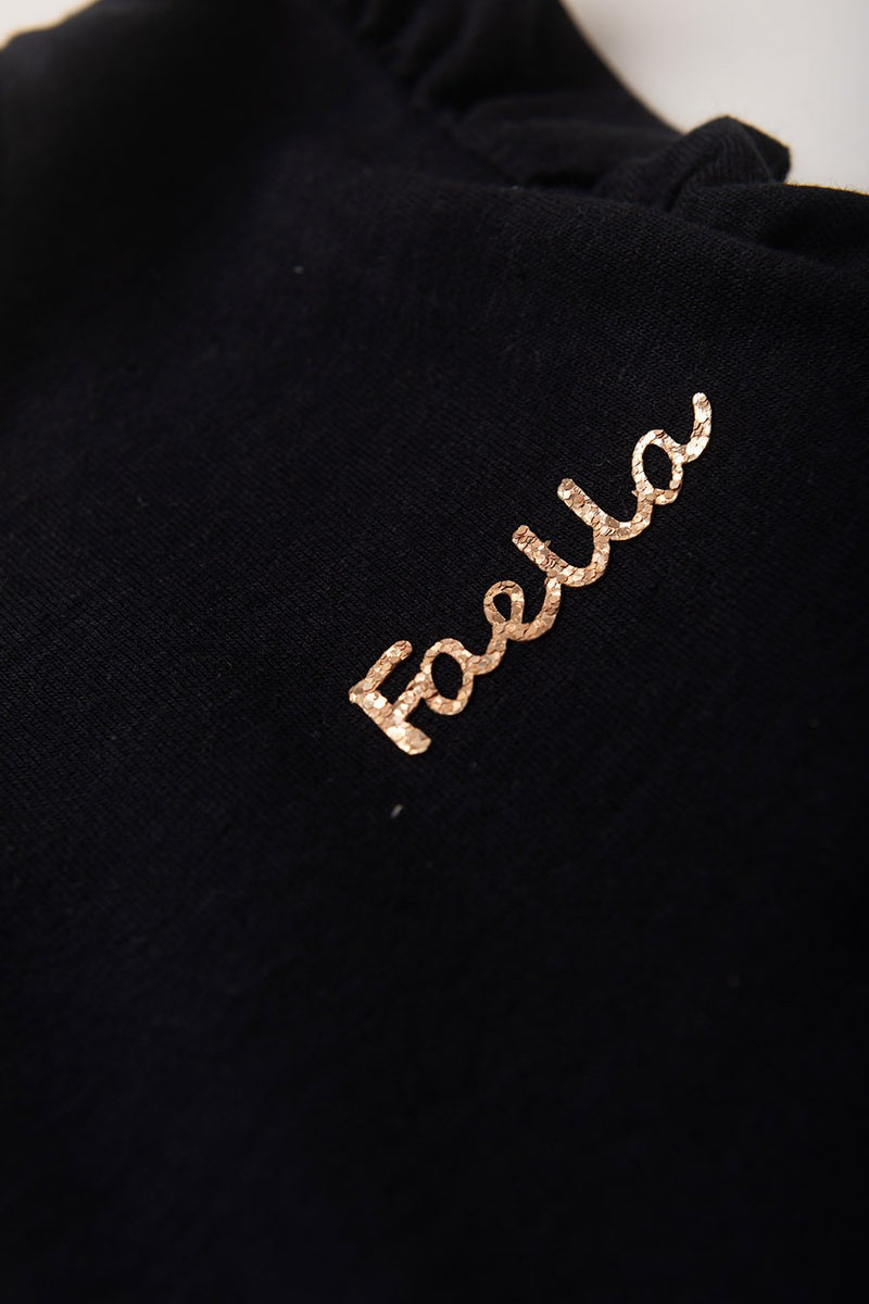 Vestido Infantil Verão Feminino Faella - Preto