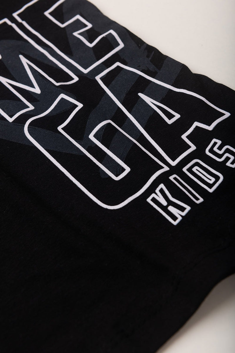 Conjunto Infantil Verão Masculino Mega - Preto