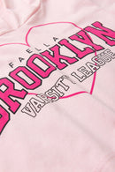 Conjunto Cropped Infantil Verão Feminino Brooklyn Faella - Rosa