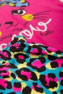 Conjunto Infantil Verão Feminino Very Cute Cat - Pink