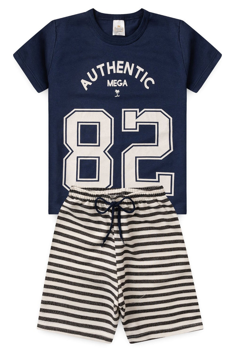 Conjunto Infantil Verão Masculino Authentic - Marinho