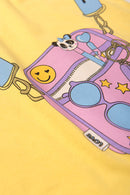 Vestido Infantil Verão Feminino Beautiful Pretty Cool - Amarelo