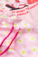 Conjunto Infantil Verão Feminino Moranguinho de Oculos - Rosa