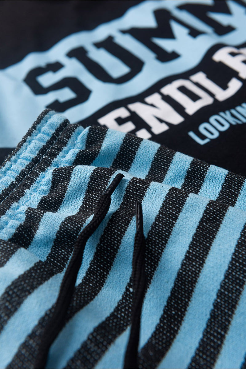 Conjunto Infantil Verão Masculino Regata Summer - Preto