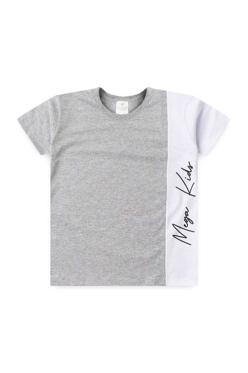 Conjunto Infantil Verão Masculino Recortes Kids - Mescla