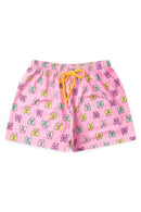 Conjunto Infantil Verão Feminino Ursinhos - Amarelo