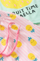 Conjunto Infantil Verão Feminino Fruit time - Verde