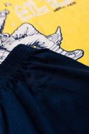 Pijama Infantil Verão Masculino Astronauta - Amarelo