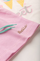 Conjunto Infantil Verão Feminino Sweet ice cream - Off