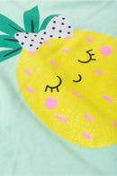 Conjunto Infantil Verão Feminino Fruit time - Verde