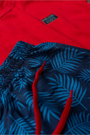 Conjunto Infantil Verão Masculino Plaquinha - Vermelho