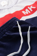 Conjunto Infantil Verão Masculino Regata MK - Branco