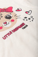 Conjunto Infantil Verão Feminino Little Dreamer - Off White