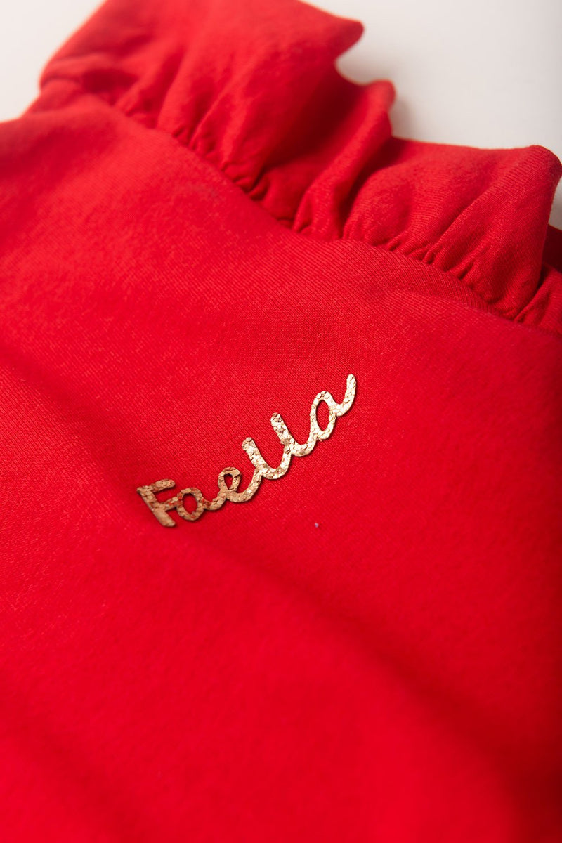 Vestido Infantil Verão Feminino Três Marias - Vermelho