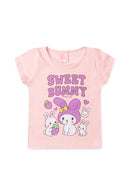 Conjunto Infantil Verão Feminino Sweet Bunny - Rosa
