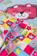 Conjunto Infantil Verão Feminino Beautiful Pretty Cool - Azul