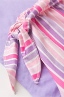 Conjunto Infantil Verão Feminino Plaquinha - Lilas