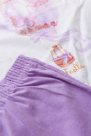 Pijama Infantil Manga Longa Feminino Balão Mágico - Branco