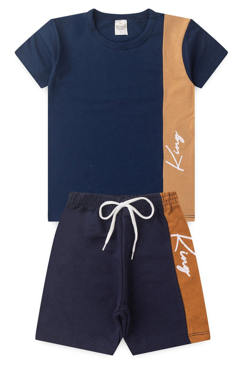 Conjunto Infantil Verão Masculino King - Marinho