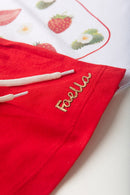 Conjunto Infantil Verão Feminino Strawberry - Branco