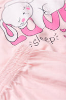 Conjunto Infantil Pijama Verão Feminino Coelho Love - Rosa