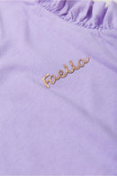 Conjunto Infantil Verão Feminino Plaquinha - Lilas