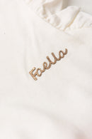 Vestido Infantil Verão Feminino Três Marias - Off White