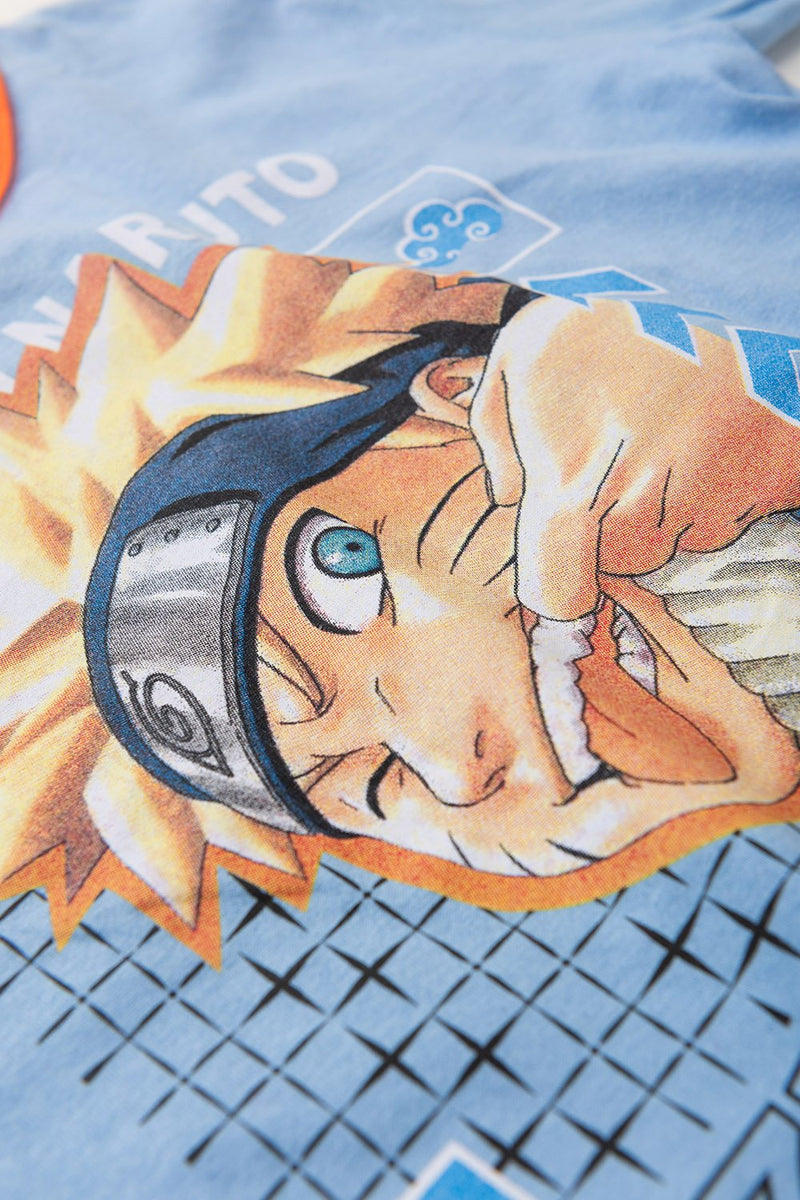 Pijama Infantil Manga Longa Masculino Naruto - Azul