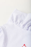 Conjunto Infantil Verão Feminino Strawberry - Branco