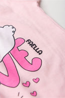 Conjunto Infantil Pijama Verão Feminino Coelho Love - Rosa