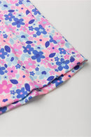 Vestido Infantil Verão Feminino Flores - Lilás