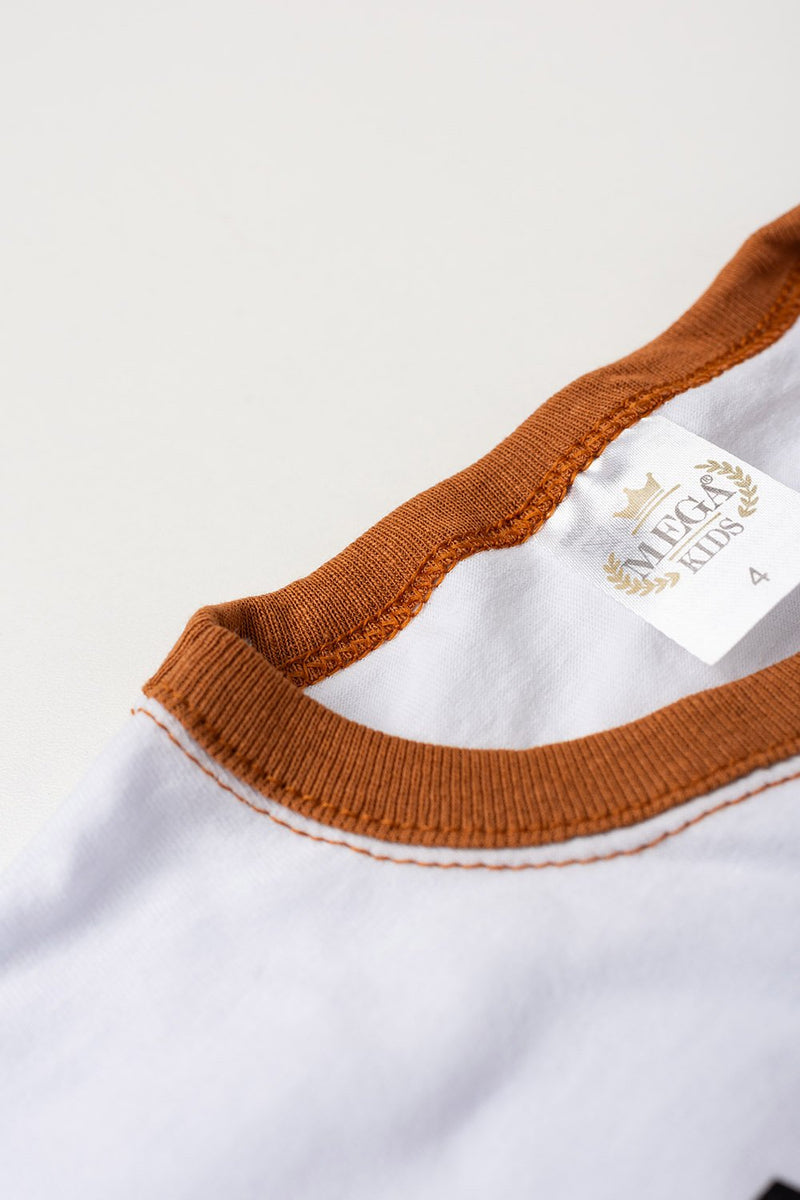 Pijama Infantil Verão Masculino Tigre de Óculos - Branco