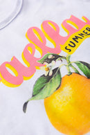 Conjunto Infantil Verão Feminino Limões Faella - Branco