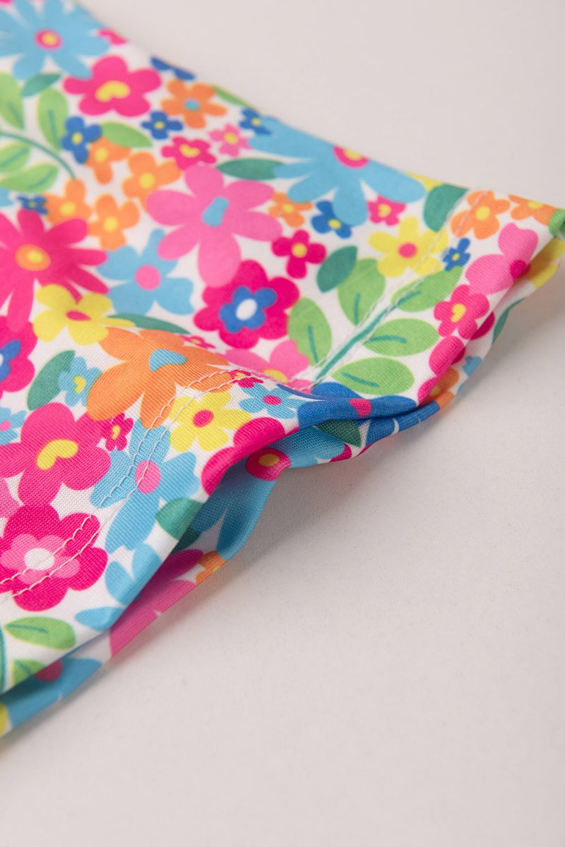 Vestido Infantil Verão Feminino Flores - Colorido