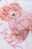 Pijama Infantil Manga Longa Feminino Horse - Rosa