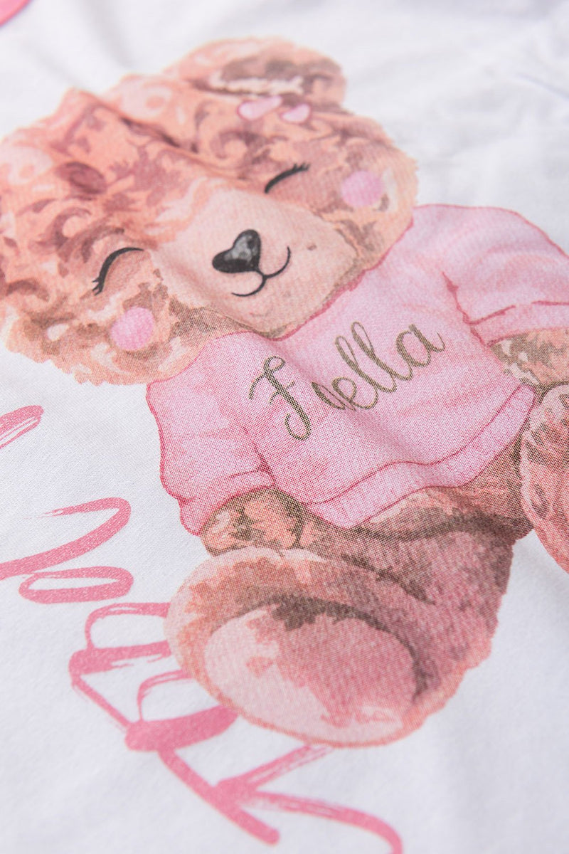 Pijama Infantil Manga Longa Feminino Horse - Rosa