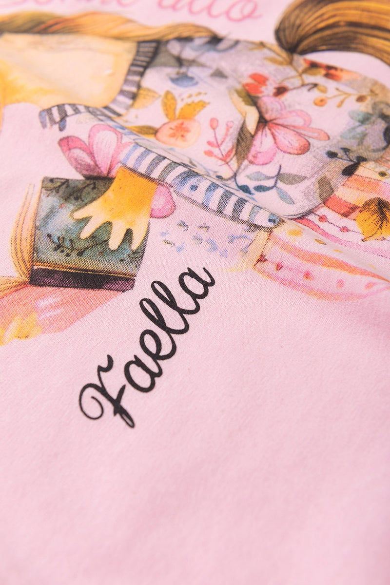 Pijama Infantil Manga Longa Feminino Horse - Rosa