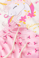 Conjunto Infantil Verão Feminino Believe in Magic - Off White