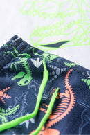 Conjunto Infantil Verão Masculino T-Rex - Branco