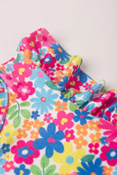 Vestido Infantil Verão Feminino Flores - Colorido