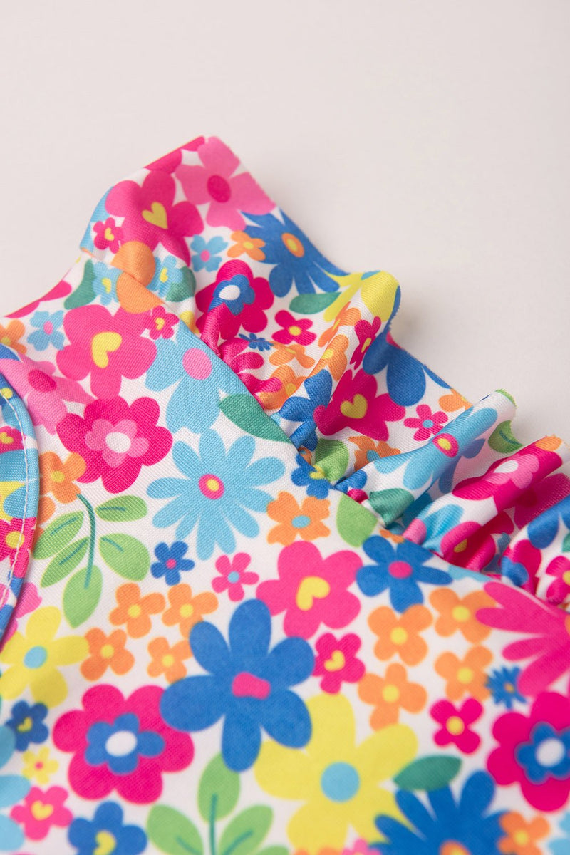 Vestido Infantil Verão Feminino Flores - Colorido