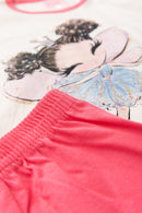 Pijama Infantil Manga Longa Feminino Fada Faella - Off White