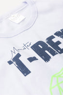 Conjunto Infantil Verão Masculino T-Rex - Branco