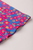 Vestido Infantil Verão Feminino Flores - Azul