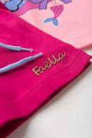 Conjunto Infantil Verão Feminino Pandinha de Bolsa - Rosa