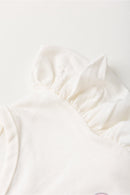 Conjunto Infantil Verão Feminino Concha - Off White