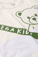 Conjunto Infantil Verão Masculino Ursinho Mega - Off