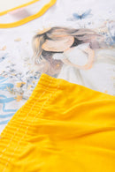 Pijama Infantil Manga Longa Feminino Princess - Branco